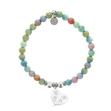 HELP Collection: Baby Love Charm with Pastel Magnesite Charity Bracelet